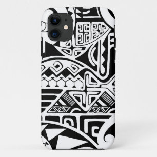 Polynesian tribal "The Rock" tattoo design iPhone 11 Case