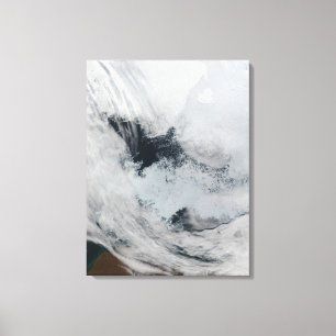 Polynya (open water) in the Beaufort Sea Canvas Print