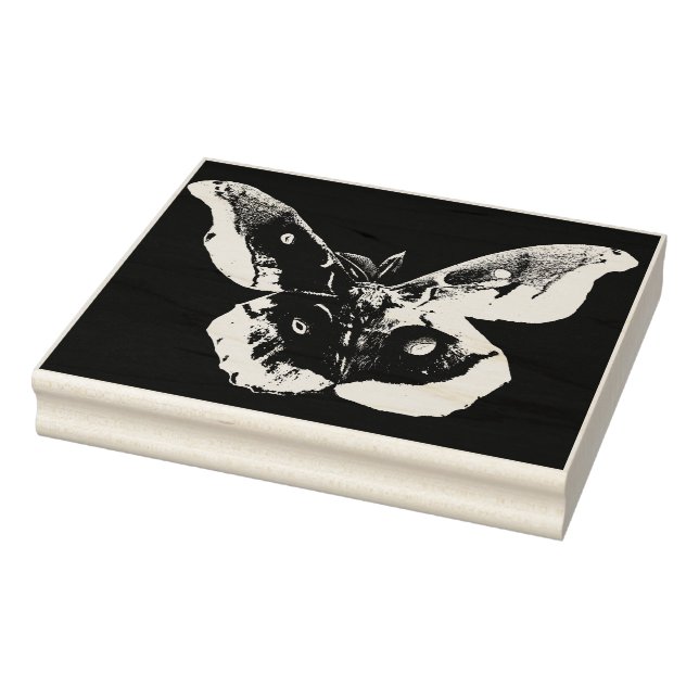 Polyphemus Moth Rubber Stamp (Stamp)