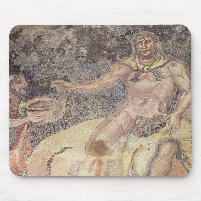 Polyphemus the Cyclops, Roman mosaic Mouse Pad (Front)