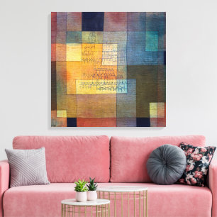 Polyphonic Architecture Paul Klee Canvas Print