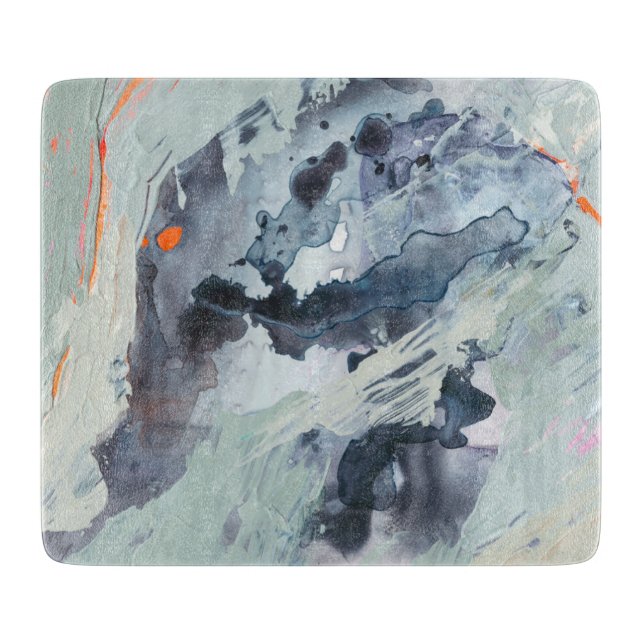 Polyphonic Sea - Blue Cutting Board (Front)