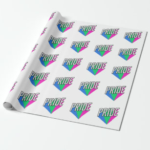 Polysexual Pride Burst Wrapping Paper