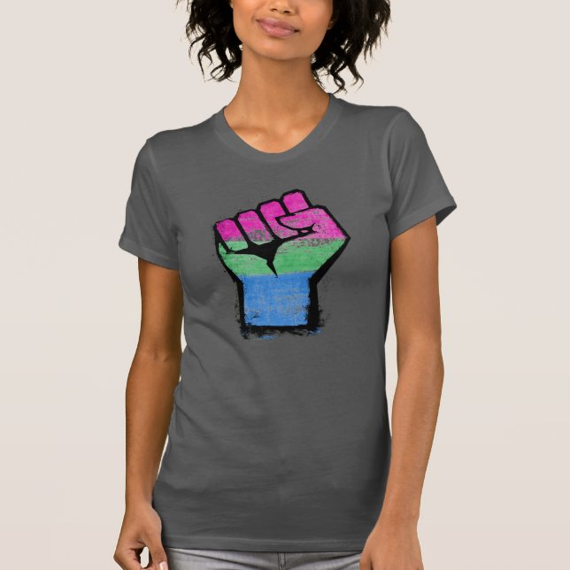 Polysexual Pride Fist T-Shirt (Front)
