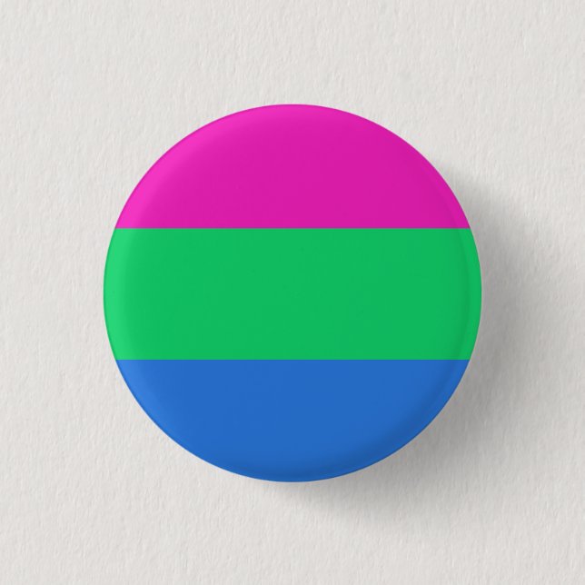 Polysexual Pride Flag 3 Cm Round Badge (Front)