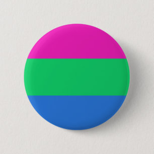 Polysexual Pride Flag 6 Cm Round Badge