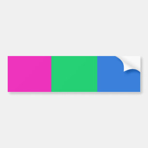 Polysexual Pride Flag Bumper Sticker