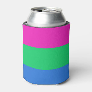 Polysexual Pride Flag Can Cooler