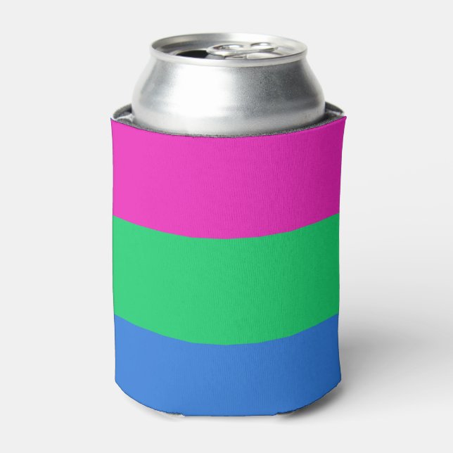 Polysexual Pride Flag Can Cooler (Can Front)