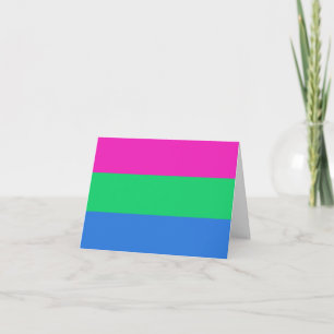 Polysexual Pride Flag Card