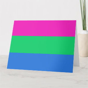 Polysexual Pride Flag Card
