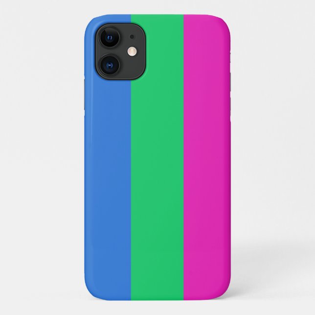 Polysexual Pride Flag Case-Mate iPhone Case (Back)