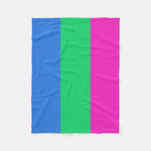 Polysexual Pride Flag Fleece Blanket