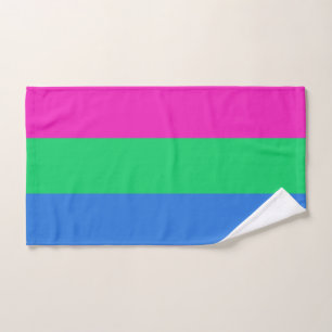 Polysexual Pride Flag Hand Towel