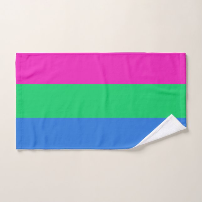 Polysexual Pride Flag Hand Towel (Hand Towel)