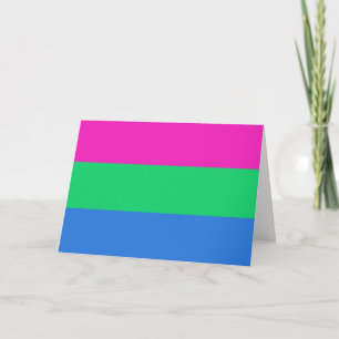 Polysexual Pride Flag Holiday Card