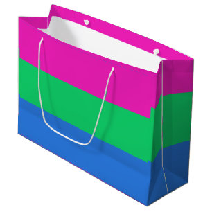 Polysexual Pride Flag Large Gift Bag