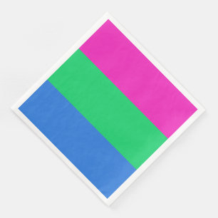 Polysexual Pride Flag Napkin