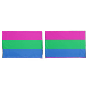 Polysexual Pride Flag Pillowcase