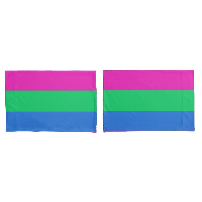 Polysexual Pride Flag Pillowcase (Front-Set)