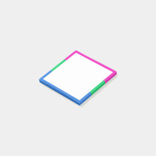 Polysexual Pride Flag Post-it Notes