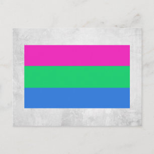Polysexual Pride Flag Postcard