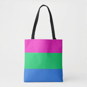 Polysexual Pride Flag Tote Bag