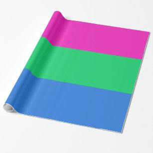 Polysexual Pride Flag Wrapping Paper