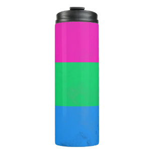 Polysexuality flag thermal tumbler