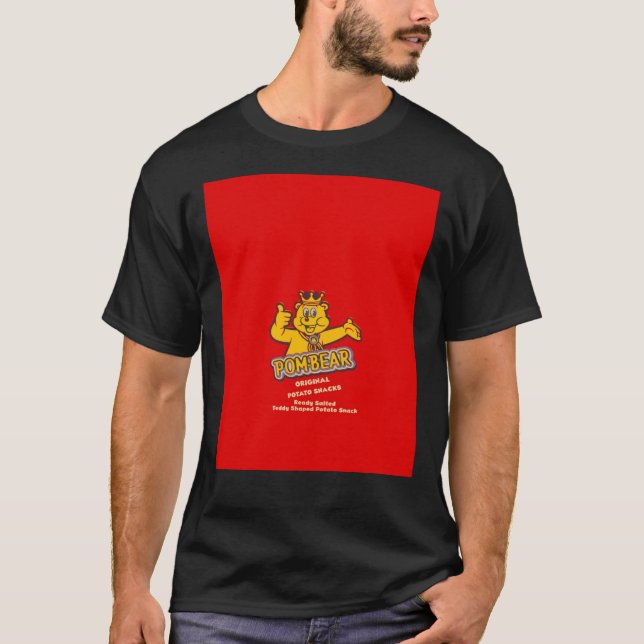 Pom Bear Potato Snacks design Graphic T-Shirt (Front)