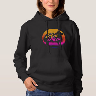 Pom Mum Pomeranian Dog Lovers Fitted Hoodie
