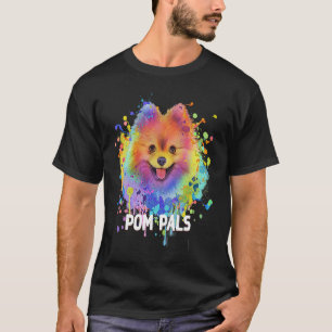 Pom Pals  Pomeranian Humour Pom Pom Dog Mum Dog Da T-Shirt