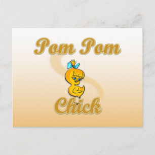 Pom Pom Chick Postcard
