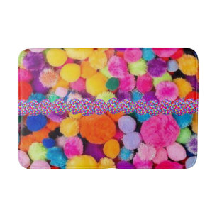 Pom Poms Bathroom Bath Mat