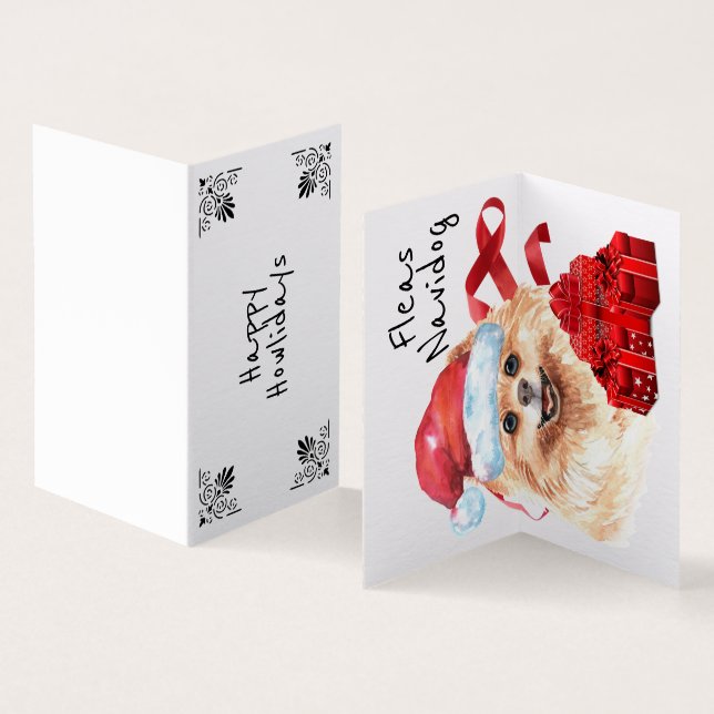 Pom Santa xmas sack red gifts ribbons DIY wish (Inside and Outside)