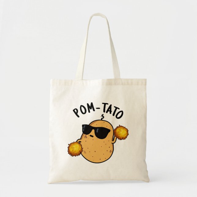 Pom-tato Funny Potato Pun  Tote Bag (Front)