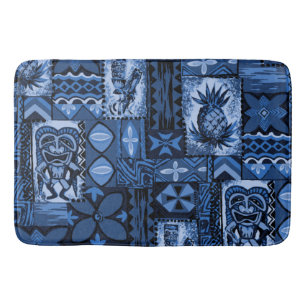 Pomaika’i Tiki Hawaiian Vintage Tapa Bath Mat