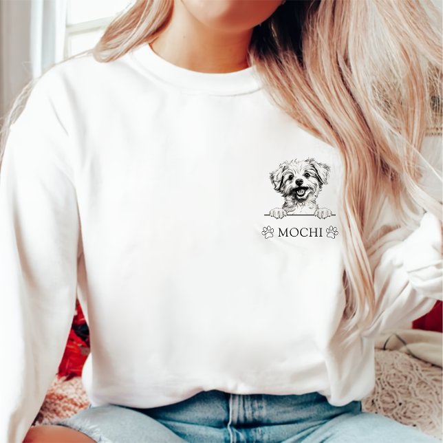 Pomapoo Dog Hand Drawing Personalised Sweatshirt (Creator Uploaded)