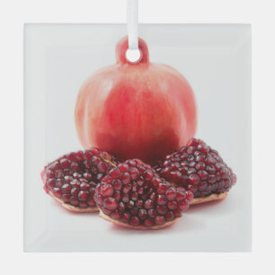 Pomegranade Glass Tree Decoration