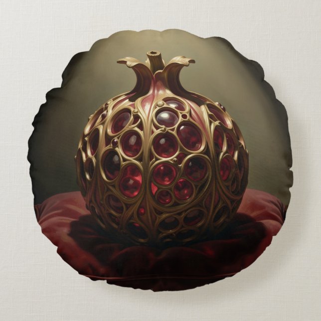 Pomegranate´9 Round Cushion (Front)