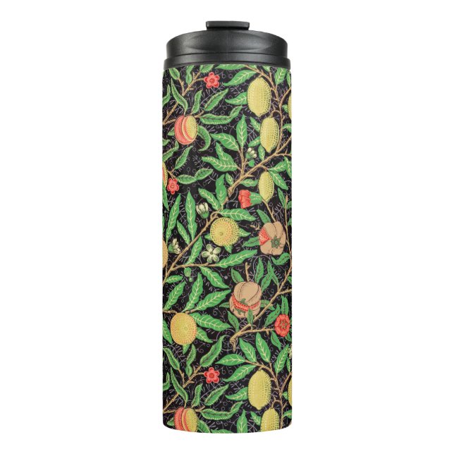 Pomegranate and Flowers on Branches Thermal Tumbler (Front)