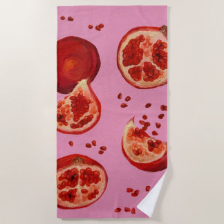 Pomegranate Beach Towel