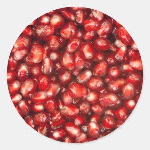 Pomegranate Classic Round Sticker