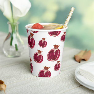 Pomegranate Design  Paper Cup