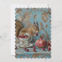 Pomegranate - Flat Invitation: 12.7 cm x 17.8 cm