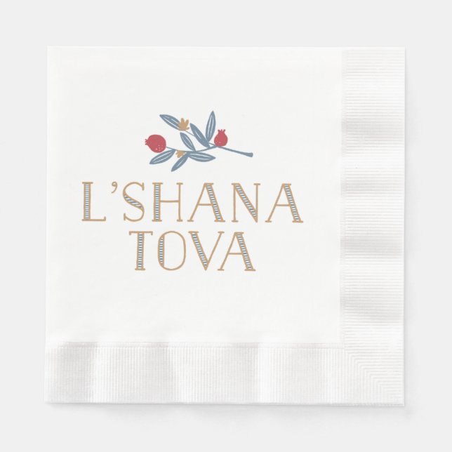 Pomegranate Florals Napkin (Front)