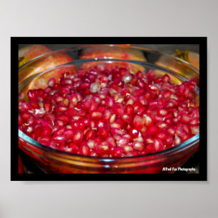 Pomegranate Fruit in Bowl Poster