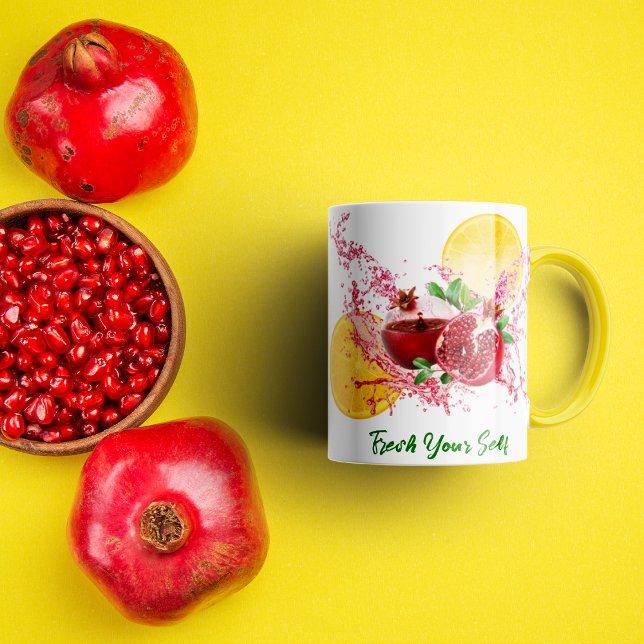 Pomegranate fruits watercolor Coffee Mug (Creator Uploaded)