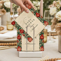 Pomegranate Garden Botanical Baby Shower