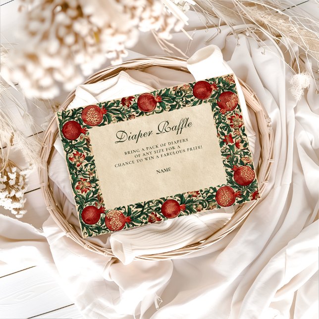 Pomegranate Garden Botanical Diapper Raffle  Enclosure Card (Creator Uploaded)